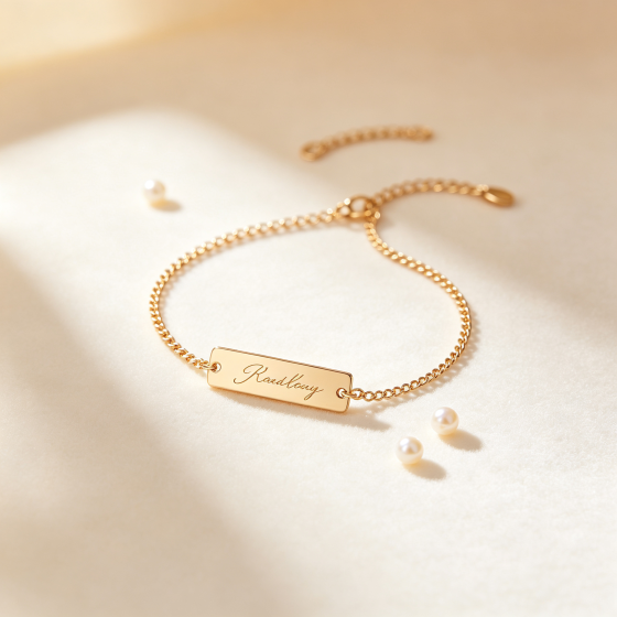 Personalized Engraved Bracelet - Custom Name & Date
